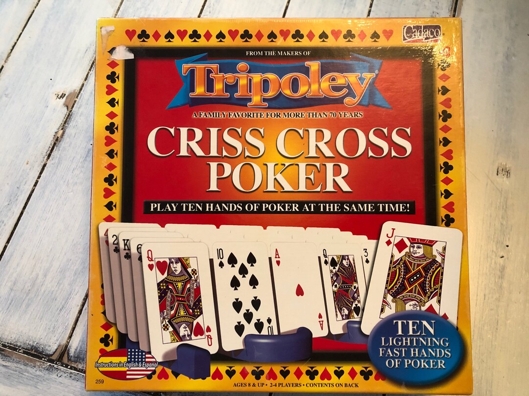 Complete VGC Tripoley Criss Cross Poker Cadaco 259 Etsy