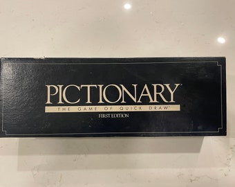 1985 Mint Complete Pictionary quick draw game first edition 100