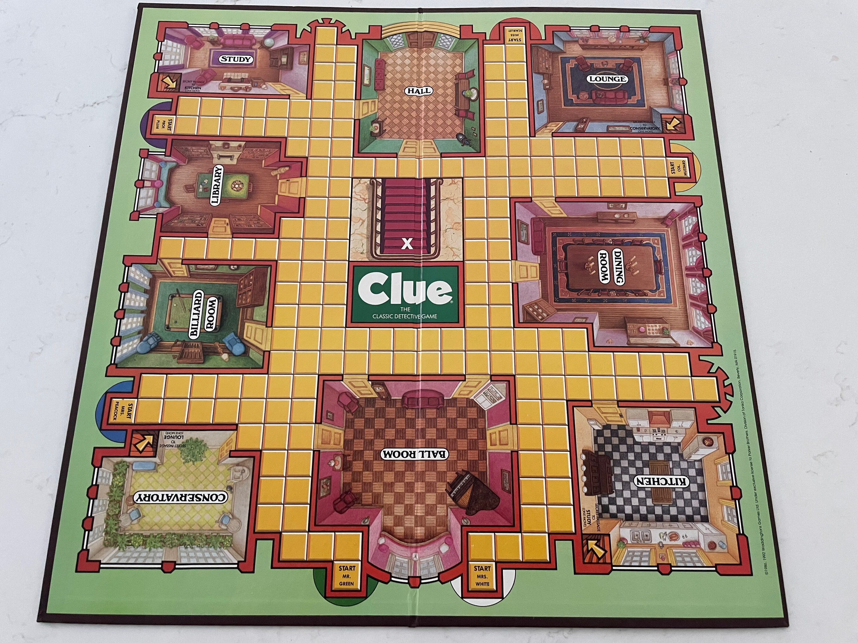 1992 VGC Complete Clue Detective Game Parker Brothers 00045 Etsy