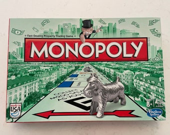 VGC Complete Monopoly (Cat included) Fast dealing property game Hasbro