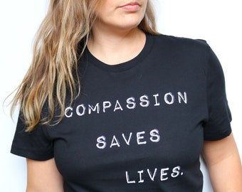 Organic Compassion Vegan Shirt,Vegan Clothing,Equality Shirt,Plant Based Shirt