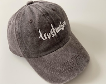 Embroidered Trust Me Bro Cap | Distressed Cotton Kids Hat (Adjustable)