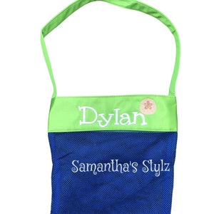 Sea Shell Collecting Bag, Sea Shell Beach Bag, Personalized Beach bag, Custom Kids Beach Bag, Beachcomber bag, Beach Birthday Gift