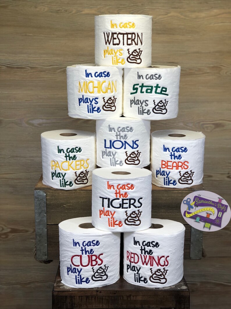 Sports themed toilet paper Sports Toilet paper Novolity Etsy