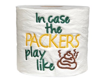 Sports themed toilet paper gift, Potty Humor Gift for dad, Novelty Football toilet paper gift
