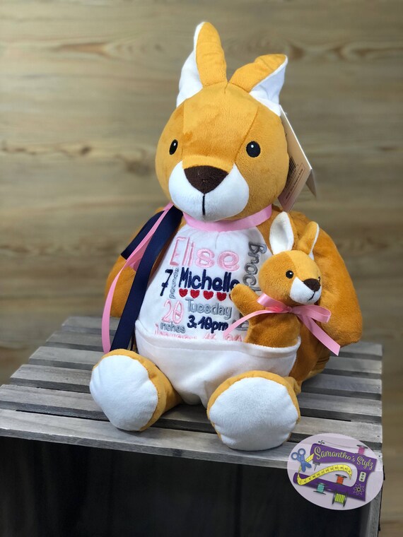 personalised kangaroo teddy