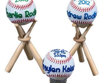 Personalisiertes Baseball, Sportgeschenk, Namenskugel, Logo auf Sportgeschenk, Teen Sport Geschenk, Geburtsanzeige Geschenk, Baseball personalisiertes Geschenk,