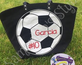 Sac fourre-tout de football, Sac fourre-tout noir et blanc, Sac fourre-tout de football, Sac de football personnalisé, Sac de football, Grand sac de football