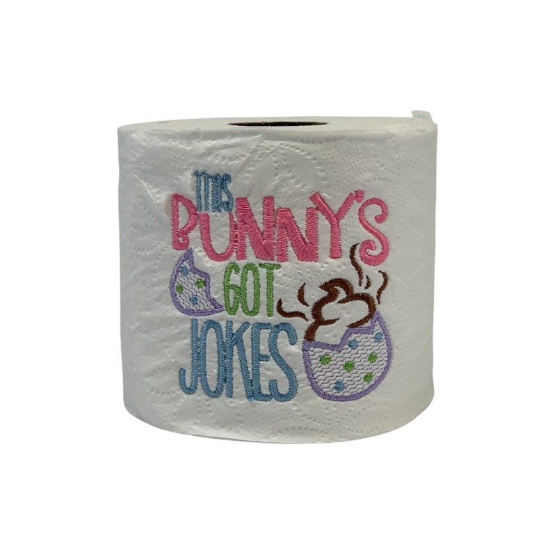 Embroidered Easter Toilet Paper Gift Humorous Embroidered Etsy