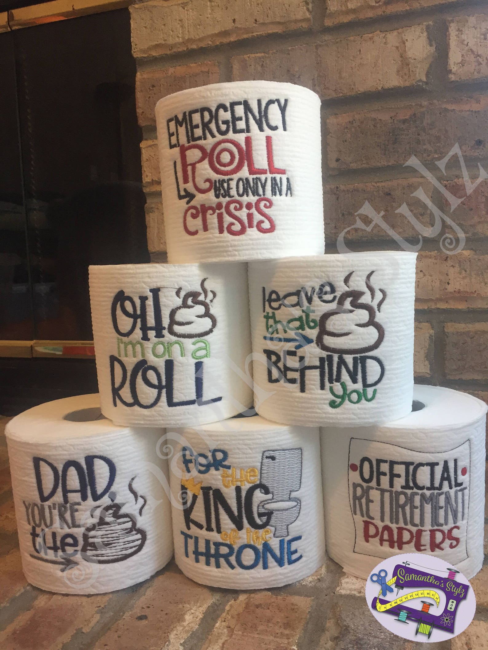 Toilet paper gift Funny Toilet paper Toilet gag joke Dad Etsy