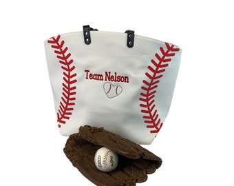Baseball bag, Custom Sport Tote, Personalized Sports Tote bag, Extra Large Tote Bag, Game Bag, Team Tote, Tailgate Bag, Canvas sports bag