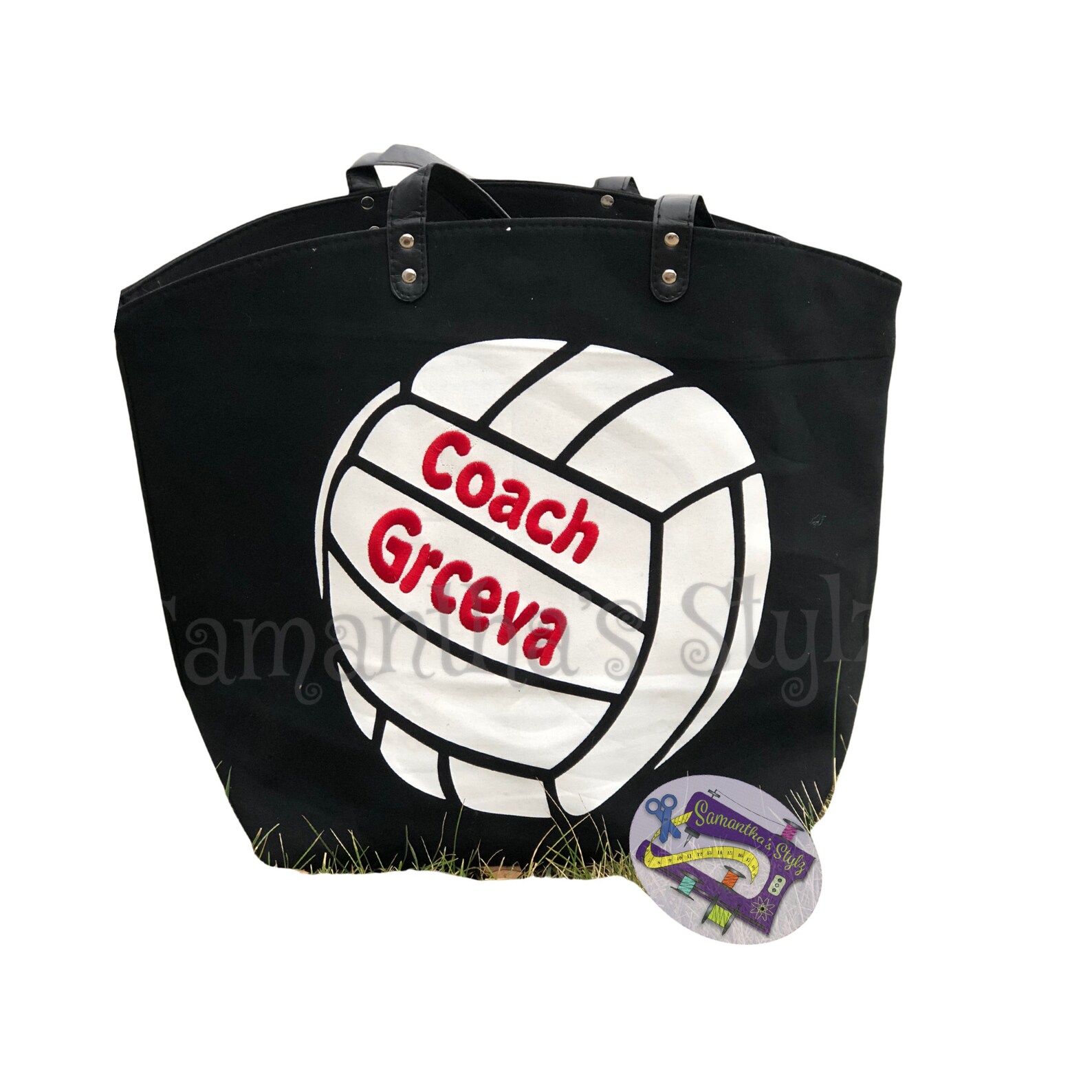 Personalized Volleyball Tote Bag Volleyball Bag Large Sports Etsy