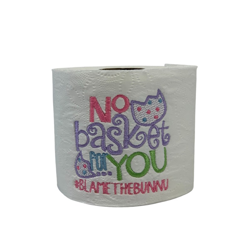 Embroidered Easter Toilet Paper Gift Humorous Embroidered Etsy