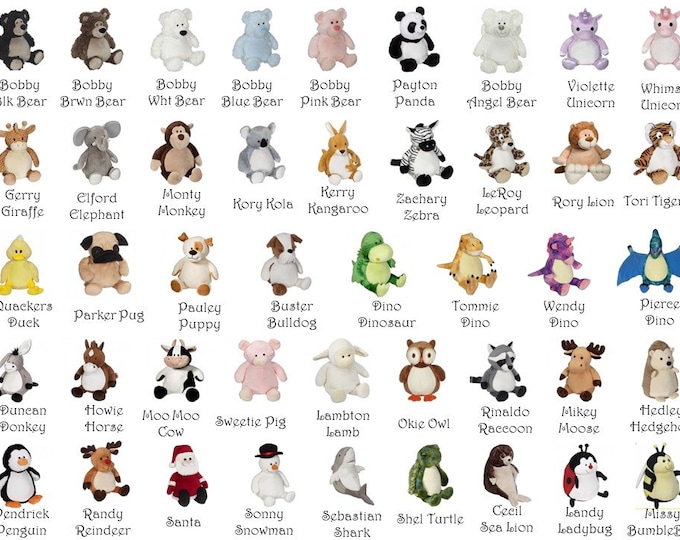 Personalized Kids Toy, Large Soft Toy, Sensory Support, Fluffy Large Bear, Woodland Animals ...