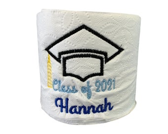 Custom Senior Toilet Paper Gift, Toilet paper with name, Senior Prank gift, Potty Humor, Graduation gift, fun humor toilet, toilet paper