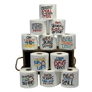 Toilettenpapier Geschenk, Low Roll Geschenk, Bog Roll Geschenk, Toiletten Scherz Geschenk, Poo Geschenk, Müll Geschenk, Lustiges Witz Geschenk, Toilettenpapier Knebel, Toiletten Dekor