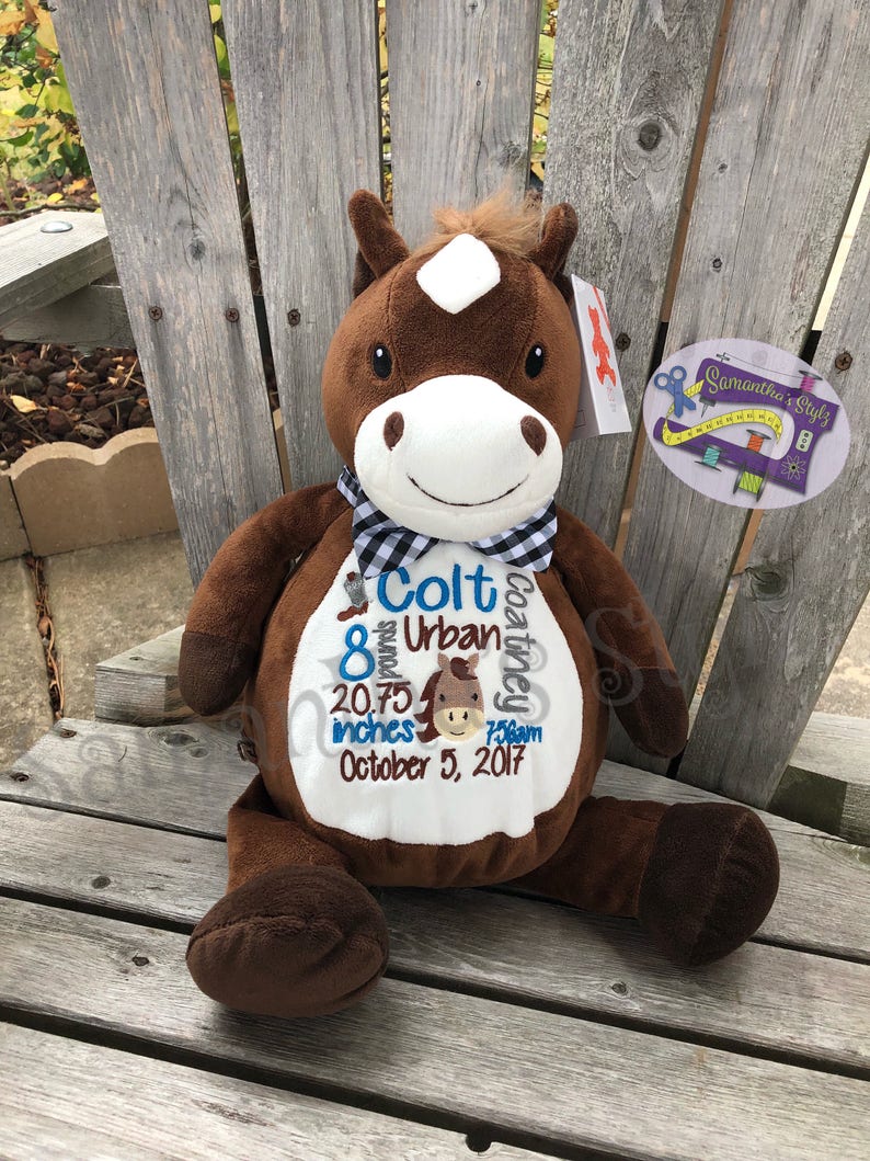 Horse gift personalized horse soft toy horse toy horsey Etsy