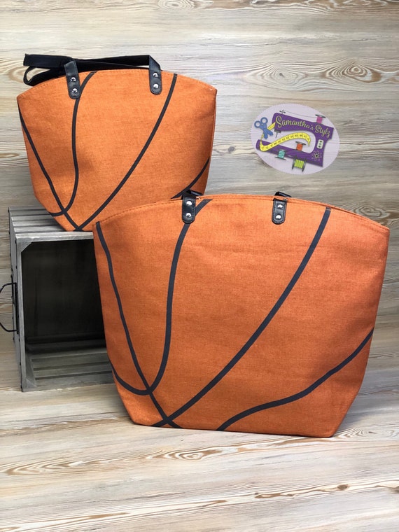 Custom Canvas basketball tote Monogrammed Sport Tote bag Etsy
