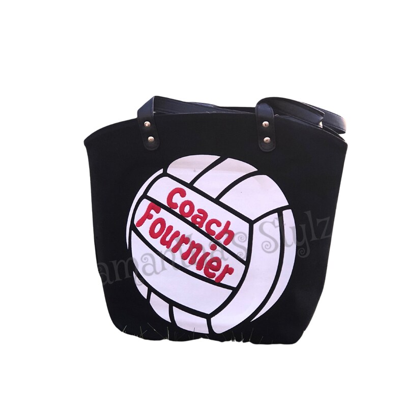 Large Custom Embroidered Volleyball Bag Personalized Etsy