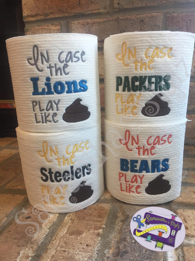 Sports themed toilet paper Sports Toilet paper Novolity Etsy