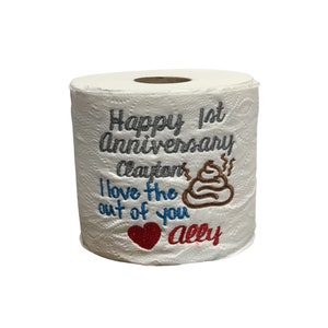 Custom paper anniversary gift for him, Funny Anniversary gift for husband