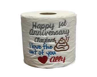 Custom paper anniversary gift for him, Funny Anniversary gift for husband