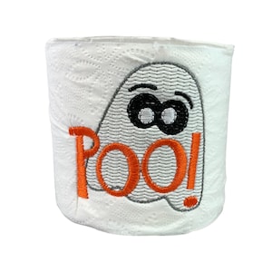 Besticktes Geister Poo Halloween Toilettenpapier, Halloween Party Gag Geschenk