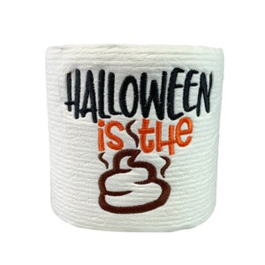 Papier de toilette brodé d’Halloween, cadeau de bâillon de partie d’Halloween