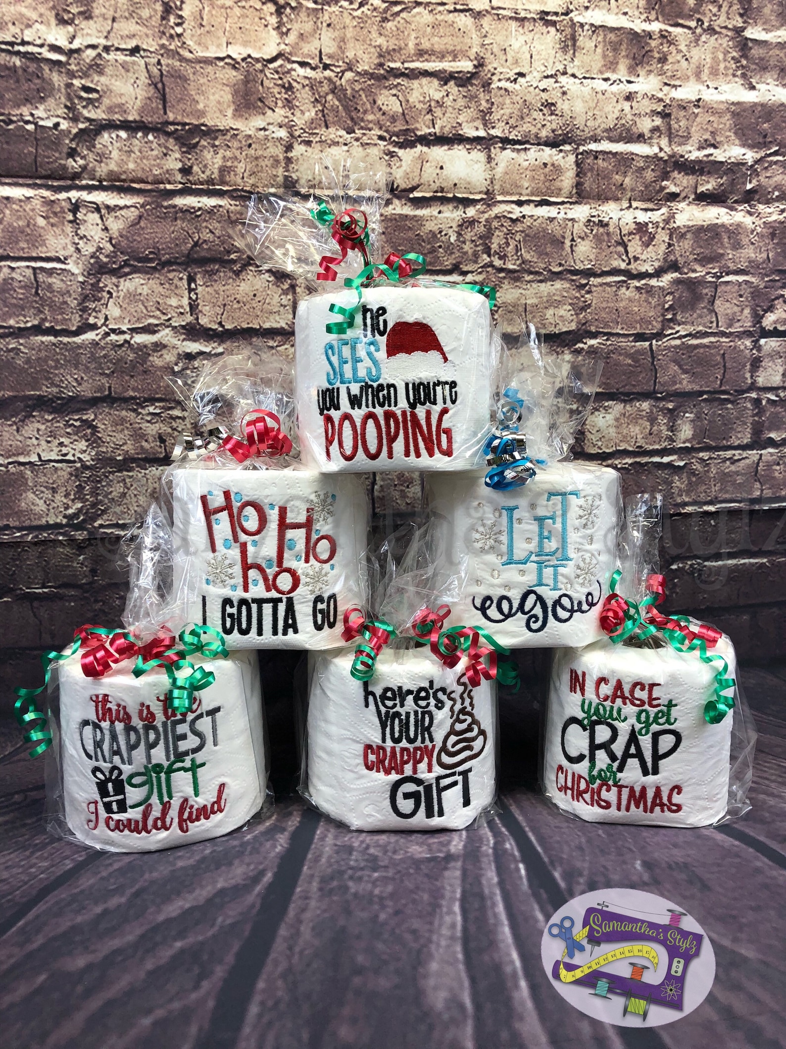 Santas Toilet Paper Festive joke gift Christmas Loo Roll Etsy
