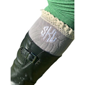 Monogrammed boot cuffs hotsell