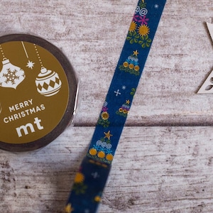 MT 2023 Fita Washi de Natal, Árvores Tipográficas, Fita Washi de Árvore de Natal, Fita Artesanal de Natal, Fita Washi Dourada Dourada para Férias