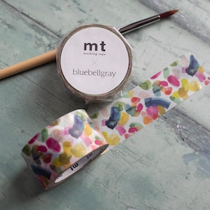 MT x Bluebellgray Petro Washi Tape, Aquarell Spritzer Klebeband, japanisches Washi Tape, Geschenk für Künstler