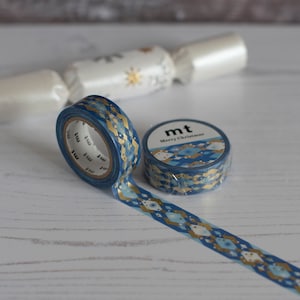 MT Weihnachten Washi Tape, Diamanten und Gilt Washi Tape, Weihnachtsbastelband, Gold gemustertes Washi Tape