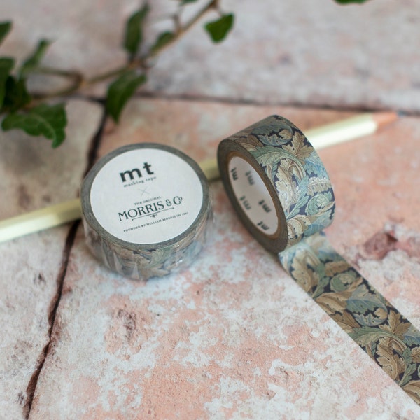 MT William Morris Acanthus Washi Masking Tape, Botanical Japanese Washi Tape, Journal and Planner Tape, Craft Tape, William Morris Gift