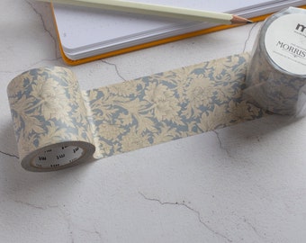 MT Morris and Co Chrysanthemum Toile Wide Washi Tape, 50mm x 7m Japanese MT William Morris Washi Tape