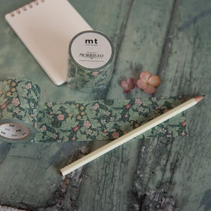 MT William Morris Leicester Wide Washi Tape, 50mm x 10m Japanese Morris and Co Washi Tape, William Morris Gift