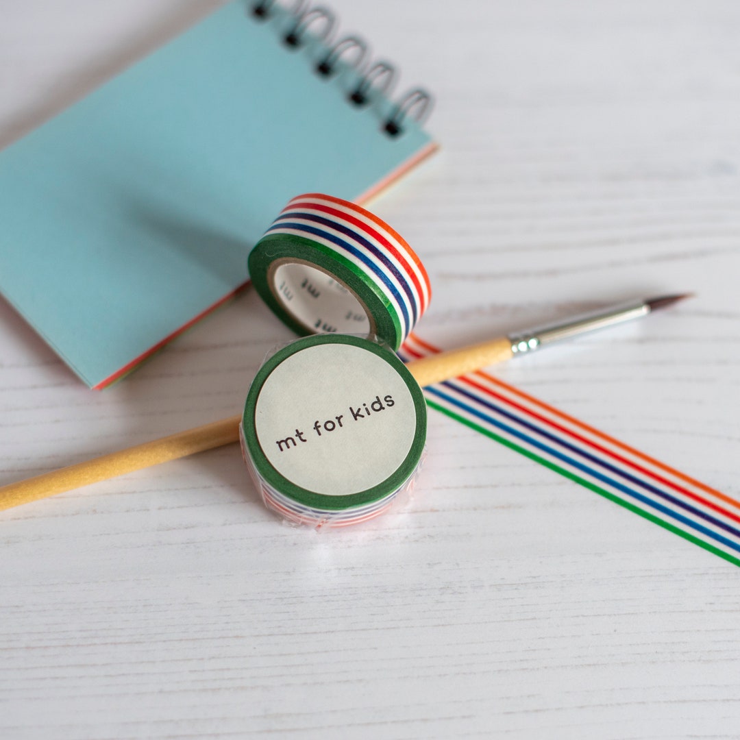 MT for Kids Colourful Border Washi Masking Tape, Craft Stickers