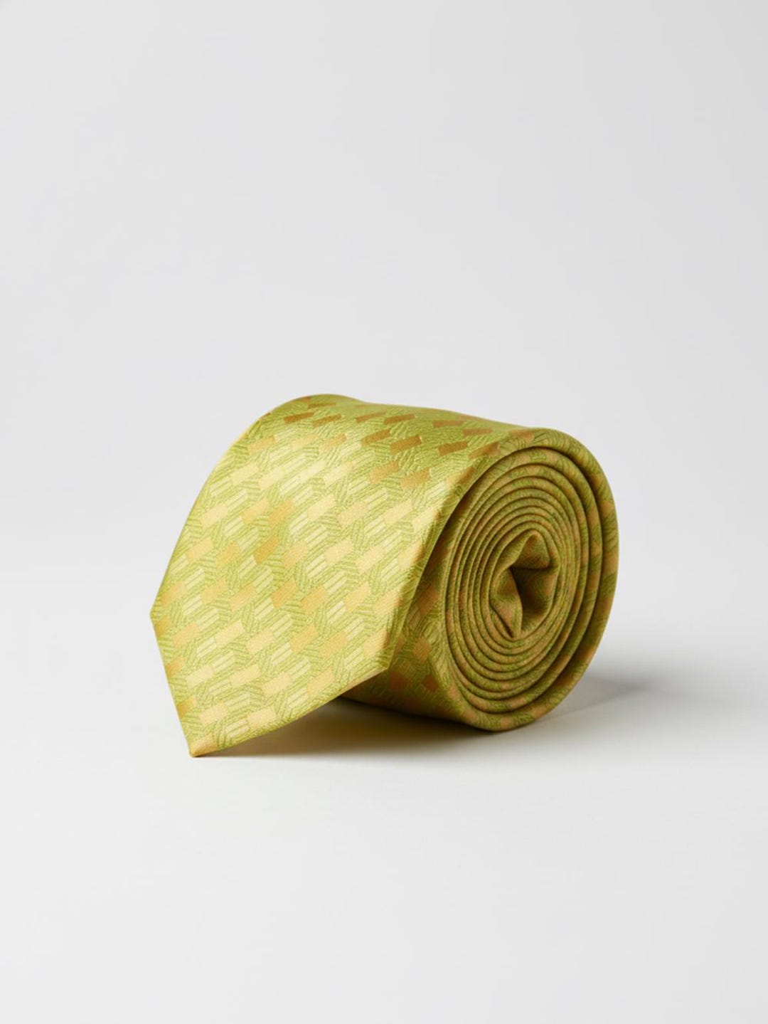 Subtle Pattern Tie Olive Green Silk Tie With Subtle Woven Pattern – Formal Men's Accessory ...