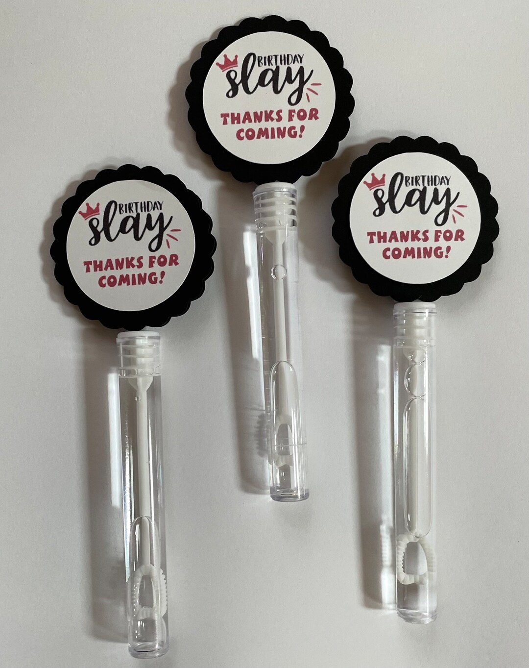 Slay Birthday Party Favor Bubbles BUBBLE WANDS Set of 10 Etsy