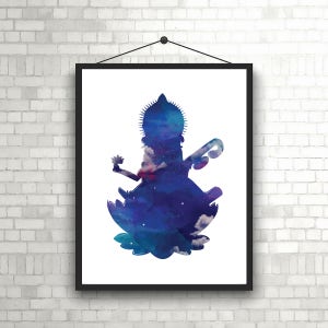 Goddess Saraswati Galaxy Art Print (Digital Download)