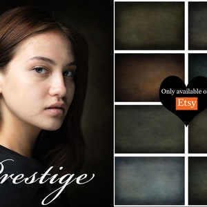 Prestige - 8 Fine Art Painterly Texture Photoshop Overlays, Textures For Photoshop, Digital Backdrop, background, canvas, portrait backdrop