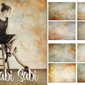 JJP Wabi Sabi - 8 Fine Art Photoshop Texture Overlays. Photo background. Photo backdrop