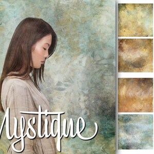 JJP Mystique - 8 Fine Art Painterly Photoshop Texture Overlays. Photo Background. Portrait Background. Digital Download.