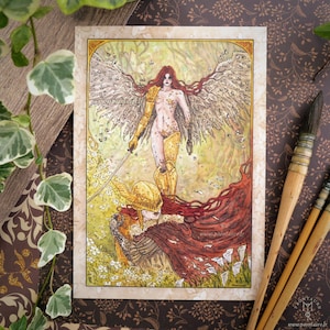 MALENIA Fanart - Small print - Elden Ring fanart Siofra river Limgrave fantastic legendary pagan creature nature