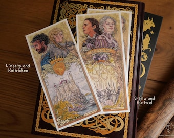 FARSEER - Bookmark on premium fine art paper - Fantasy literature youth fanart fantasy robin hobb Fitz chivalry Kettricken