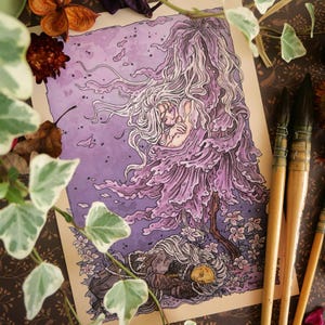 ST TRINA - Fanart Druckformat A5 - Kunstdruck - Elden Ring Fanart Schatten des Erdbaums Heilige Trina Thiollier