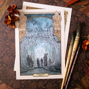 TÜREN VON DURIN - Fanart Kleindruck A5-Format - Kunstdruck - Limitierte Auflage - Der Herr der Ringe Lotr Der Hobbit Moria Durin