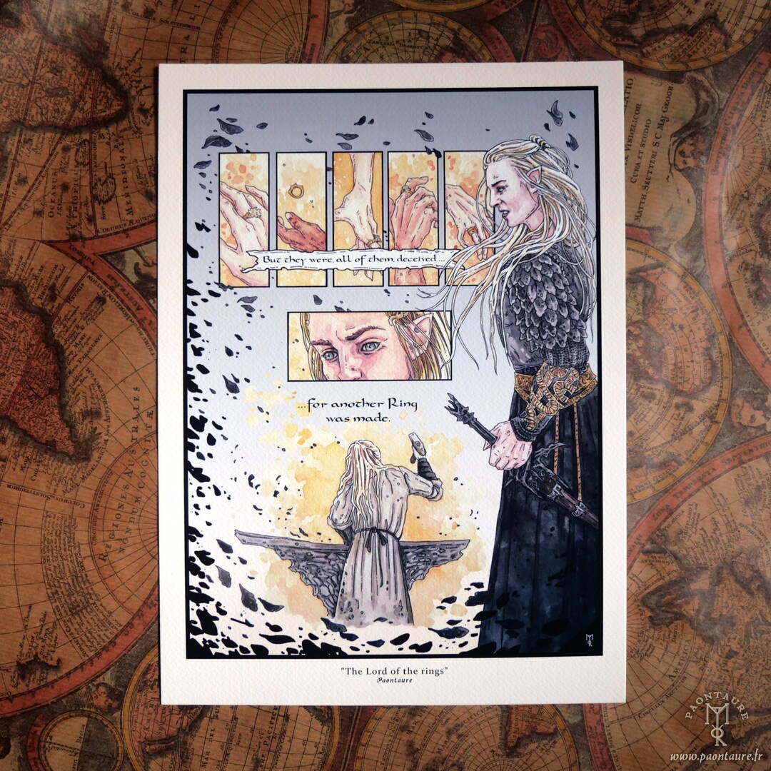 ANNATAR - Fine Art Print A4 - Style Fanart Lotr Lord of the Rings ...