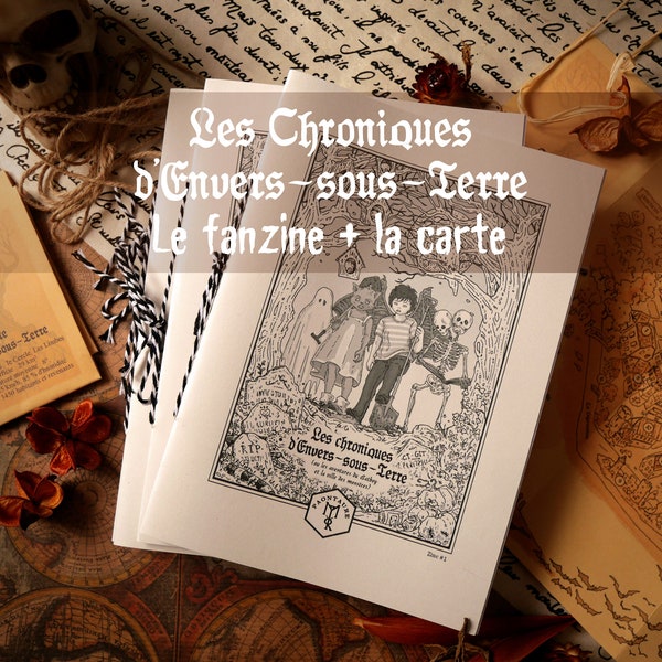 Les chroniques d'Envers-sous-terre - Zine 1 - Fanzine Artzine - Dans le style Horror comedy Halloween YA