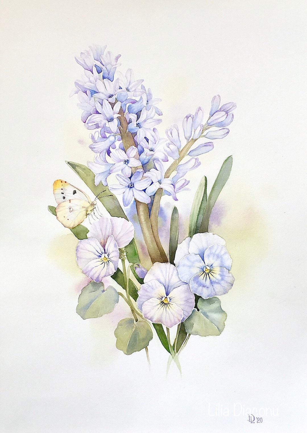 Original Watercolor, Spring Flowers - Etsy